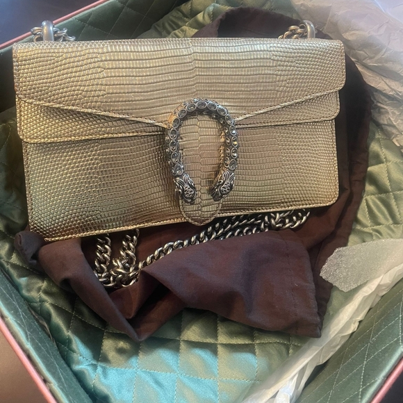 Gucci Dionysus bag - Metallic gold Lizard - Picture 2 of 7